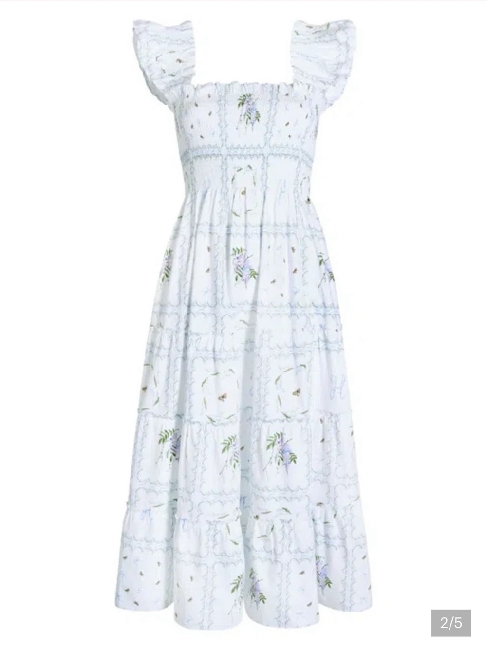 Hill House Ellie Nap Midi Dress in Patchwork Floral - Picture 7 of 11